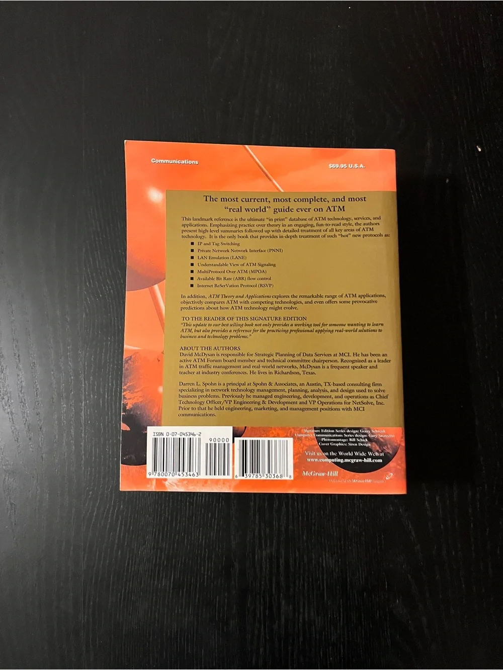 (Original $69.95) McGraw-Hill ATM Theory and Applications Book Signature Edition